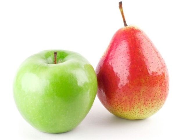 डुकन आहार के लिए सेब और नाशपाती
