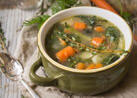 पित्ताशय हटाने के बाद आहार मेनू में सब्जी सूप शामिल हैं